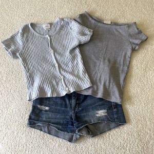 Joe's Jeans Denim Shots and 2 x Zara Tops Size 8